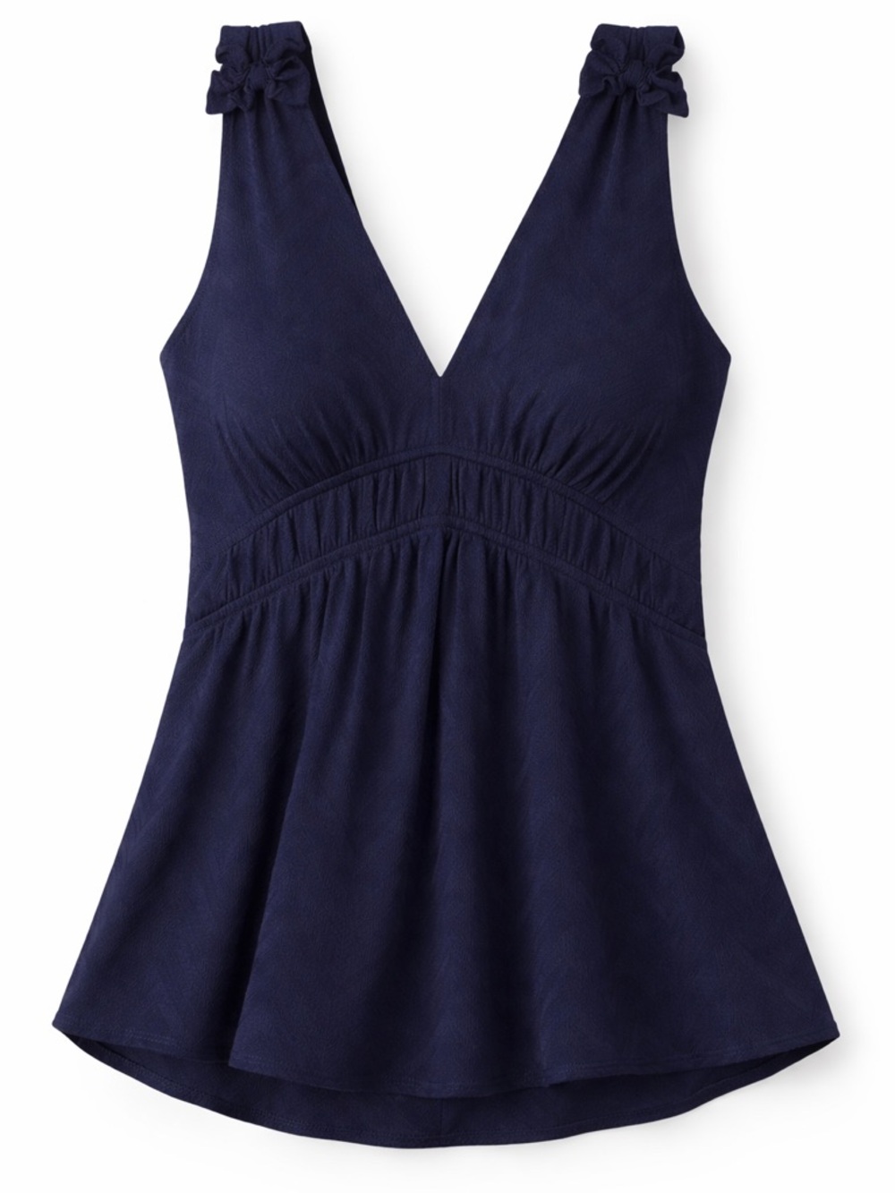 Anthropologie Maeve Navy Babydoll Tank Top | Anthropologie V-Neck Peplum Blouse
